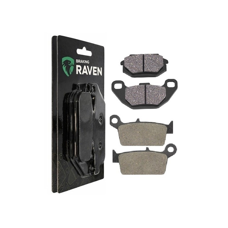 2 Kit plaquettes frein Kymco Agility 125 City city+ Avant et Arrière 005-183 - EBC FA702 et FA701 - Raven 103-094