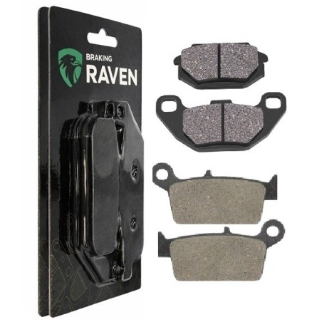 2 Kit plaquettes frein Kymco Agility 125 City city+ Avant et Arrière 005-183 - EBC FA702 et FA701 - Raven 103-094