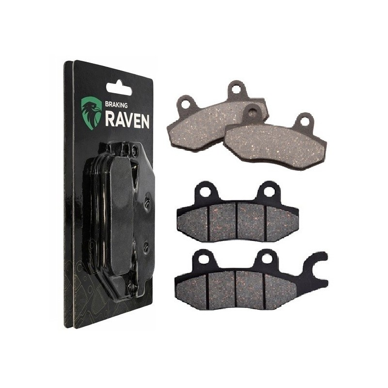 2 Kit plaquettes frein Kymco Jetix 125  Avant et Arrière 011-332 - EBC FA702 et FA701 - Raven 103-095