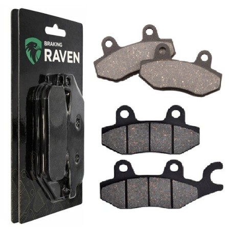 2 Kit plaquettes frein Kymco Jetix 125  Avant et Arrière 011-332 - EBC FA702 et FA701 - Raven 103-095