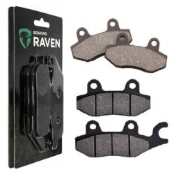 2 Kit plaquettes frein Kymco Jetix 50  Avant et Arrière 011-332 - EBC FA702 et FA701 - Raven 103-095