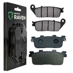 2 Kit plaquettes frein Kymco K-XCT 125 i Avant et Arrière 022-355 - EBC FA702 et FA701 - Raven 103-097