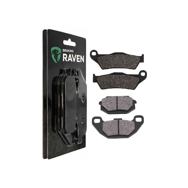 2 Kit plaquettes frein Kymco Super-9 250  Avant et Arrière 071-183 - EBC FA702 et FA701 - Raven 103-099