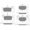 2 Kit plaquettes frein Kymco Super-9 250  Avant et Arrière 071-183 - EBC FA702 et FA701 - Raven 103-099