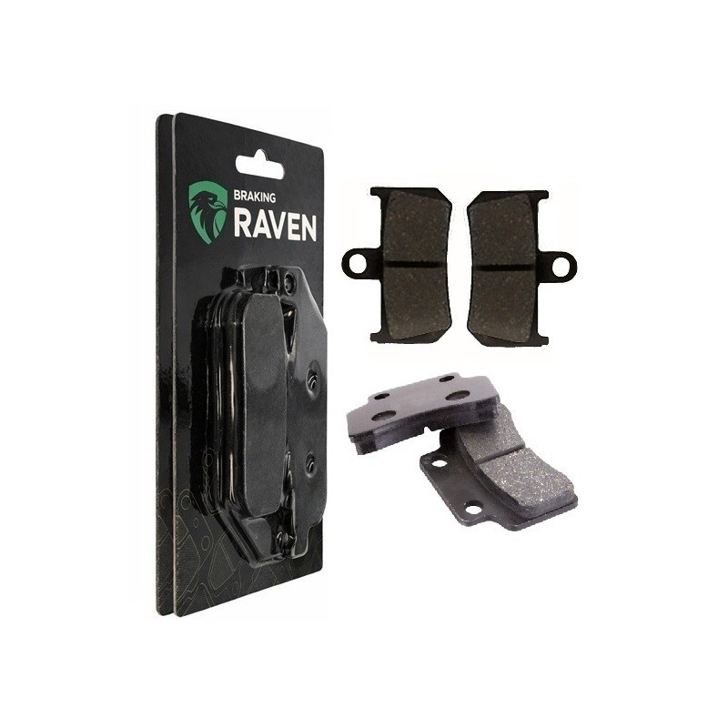 2 Kit plaquettes frein Kymco Heroism 150  Avant et Arrière 131-136 - EBC FA702 et FA701 - Raven 103-100