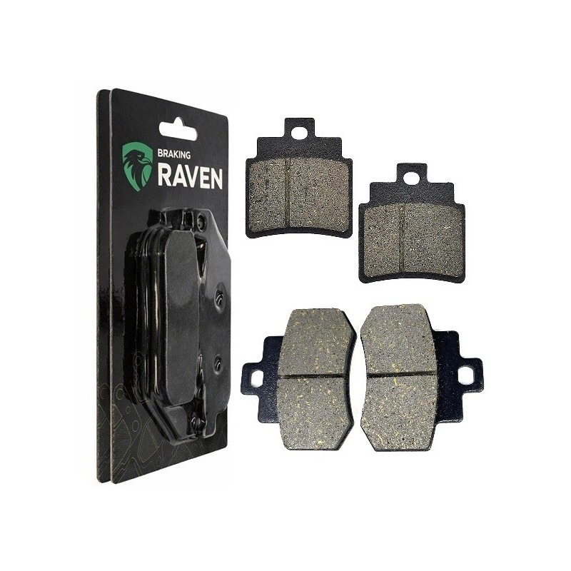 2 Kit plaquettes frein Kymco Grand Dink 250  Avant et Arrière 140-192 - EBC FA702 et FA701 - Raven 103-101
