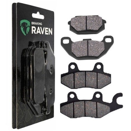 2 Kit plaquettes frein Kymco Agility 150 R16 Avant et Arrière 183-332 - EBC FA702 et FA701 - Raven 103-102