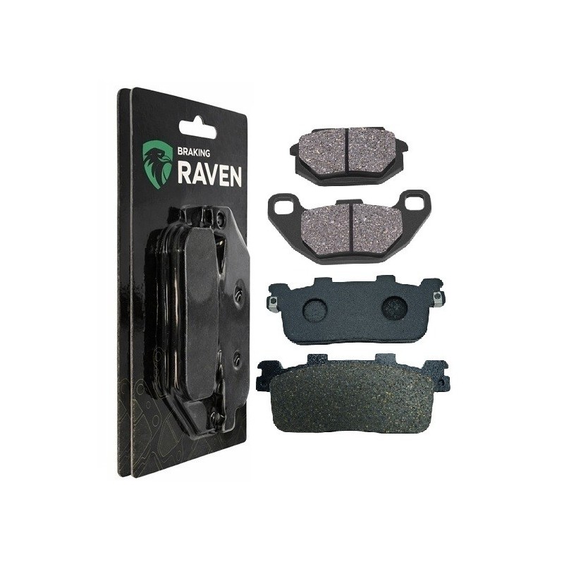 2 Kit plaquettes frein Kymco People 200 S i DD Gti Avant et Arrière 183-355 - EBC FA702 et FA701 - Raven 103-103