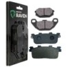 2 Kit plaquettes frein Kymco People 200 S i DD Gti Avant et Arrière 183-355 - EBC FA702 et FA701 - Raven 103-103