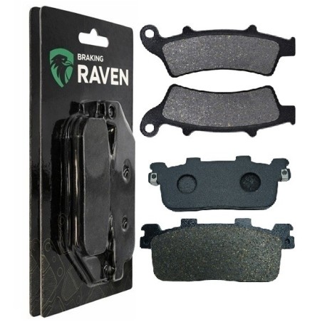 2 Kit plaquettes frein Kymco New Downtown 125 i Avant et Arrière 193-355 - EBC FA702 et FA701 - Raven 103-104
