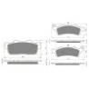 2 Kit plaquettes frein Kymco X Town 300 i Avant et Arrière 193-355 - EBC FA702 et FA701 - Raven 103-104