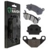 2 Kit plaquettes frein Peugeot Django 125 toute versions Avant et Arrière 005-299 - EBC FA702 et FA701 - Raven 103-106