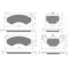 2 Kit plaquettes frein Peugeot Django 125 toute versions Avant et Arrière 005-299 - EBC FA702 et FA701 - Raven 103-106