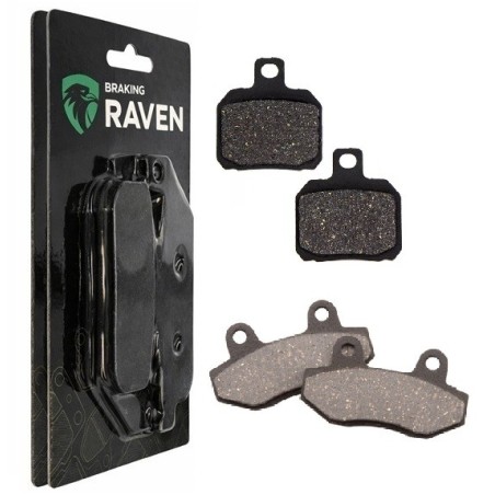 2 Kit plaquettes frein Peugeot Speedfight 50  Avant et Arrière 011-152 - EBC FA702 et FA701 - Raven 103-107