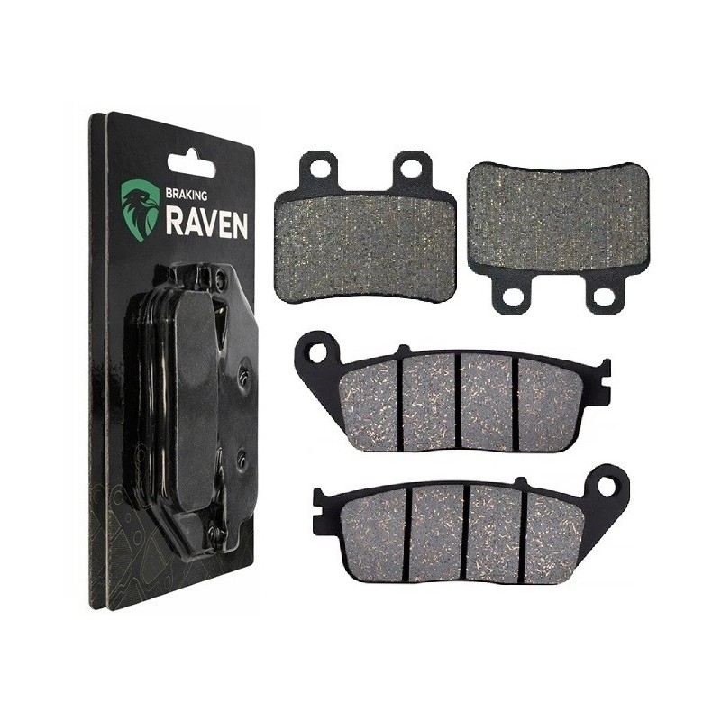 2 Kit plaquettes frein Peugeot Satelis 600  Avant et Arrière 022-211 - EBC FA702 et FA701 - Raven 103-109