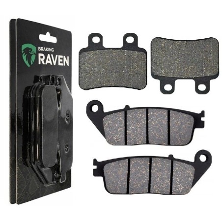 2 Kit plaquettes frein Peugeot Satelis 600  Avant et Arrière 022-211 - EBC FA702 et FA701 - Raven 103-109