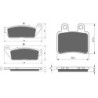 2 Kit plaquettes frein Peugeot Satelis 600  Avant et Arrière 022-211 - EBC FA702 et FA701 - Raven 103-109