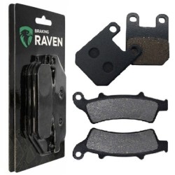 2 Kit plaquettes frein Peugeot Looxor 150  Avant et Arrière 121-193 - EBC FA702 et FA701 - Raven 103-110