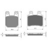2 Kit plaquettes frein Peugeot Elystar 50 TSD1 Avant et Arrière 121-211 - EBC FA702 et FA701 - Raven 103-111