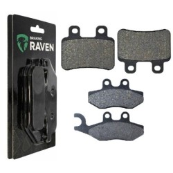 2 Kit plaquettes frein Yamaha DT 50 R SM  Avant et Arrière 122-211 - EBC FA194 et FA350 - Raven 103-112