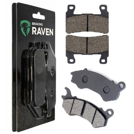 2 Kit plaquettes frein Peugeot Satelis 125  Avant et Arrière 134-299 - EBC FA702 et FA701 - Raven 103-113