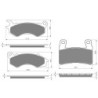 2 Kit plaquettes frein Peugeot Satelis 125  Avant et Arrière 134-299 - EBC FA702 et FA701 - Raven 103-113