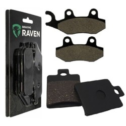 2 Kit plaquettes frein Peugeot Satelis 125 Blue Line  Avant et Arrière 137-334 - EBC FA702 et FA701 - Raven 103-114