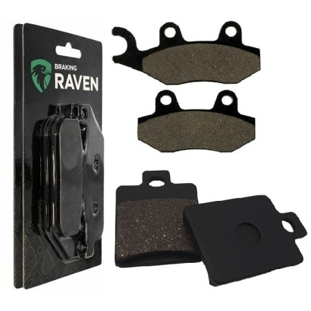 2 Kit plaquettes frein Peugeot Satelis 125 Blue Line  Avant et Arrière 137-334 - EBC FA702 et FA701 - Raven 103-114