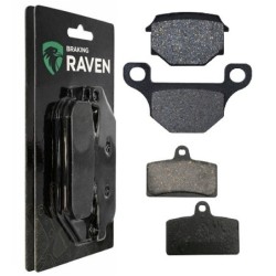 2 Kit plaquettes frein Peugeot XR7 50 Naked Avant et Arrière 233-289 - EBC FA702 et FA701 - Raven 103-117