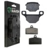 2 Kit plaquettes frein Peugeot XR7 50 Naked Avant et Arrière 233-289 - EBC FA702 et FA701 - Raven 103-117