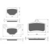 2 Kit plaquettes frein Aprilia RS4 125  Avant et Arrière 233-289 - EBC FA399 et FA93 - Raven 103-117