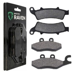 2 Kit plaquettes frein Piaggio Beverly 350 ie Sport Touring Avant et Arrière 193-266 - EBC FA702 et FA701 - Raven 103-118