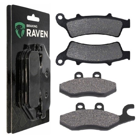 2 Kit plaquettes frein Piaggio Beverly 350 ie Sport Touring Avant et Arrière 193-266 - EBC FA702 et FA701 - Raven 103-118