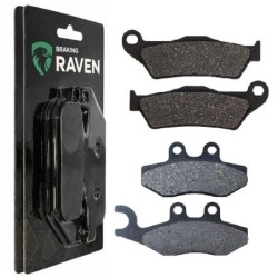 2 Kit plaquettes frein Piaggio Beverly 400 ie Avant et Arrière 031-293 - EBC FA702 et FA701 - Raven 103-119