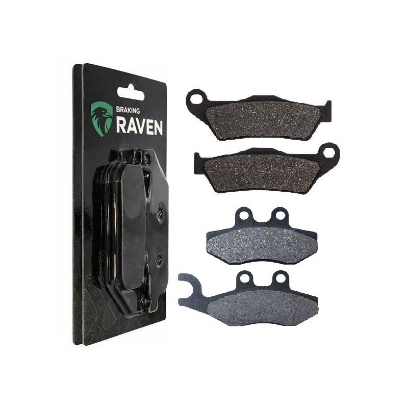 2 Kit plaquettes frein Piaggio Beverly 400 ie Avant et Arrière 031-293 - EBC FA702 et FA701 - Raven 103-119