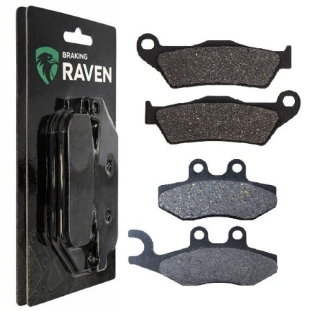 2 Kit plaquettes frein Piaggio Beverly 400 ie Avant et Arrière 031-293 - EBC FA702 et FA701 - Raven 103-119