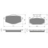 2 Kit plaquettes frein Yamaha DT 125 RE  Avant et Arrière 018-001 - EBC FA101 et FA152 - Raven 103-120