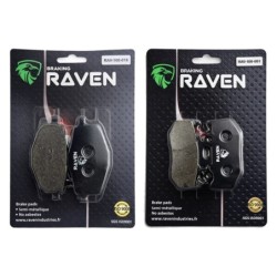 2 Kit plaquettes frein Yamaha XT 225 Serow  Avant et Arrière 018-001 - EBC FA101 et FA152 - Raven 103-120