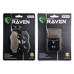 2 Kit plaquettes frein Kawasaki KLX 150L  Avant et Arrière 002-144 - EBC FA135 et FA54 - Raven 103-122