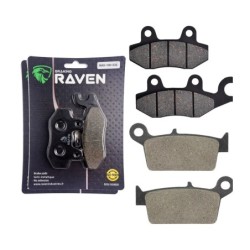 2 Kit plaquettes frein Honda XR 50 R  Avant et Arrière 332-003 - EBC FA197 et FA131 - Raven 103-123