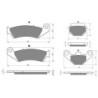 2 Kit plaquettes frein Alfer AR 250  Avant et Arrière 041-005 - EBC FA185 et FA67 - Raven 103-124