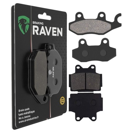 2 Kit plaquettes frein Yamaha FZR 50  Avant et Arrière 009-067 - EBC FA165 et FA104 - Raven 103-128