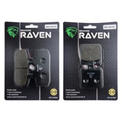 2 Kit plaquettes frein Aprilia ETX 125 Tuareg Avant et Arrière 010-038 - EBC FA113 et FA47 - Raven 103-129