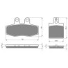2 Kit plaquettes frein Aprilia ETX 125 Tuareg Avant et Arrière 010-038 - EBC FA113 et FA47 - Raven 103-129