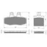 2 Kit plaquettes frein Honda CRM 125 R  Avant et Arrière 010-087 - EBC FA113 et FA47/3 - Raven 103-130