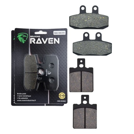 2 Kit plaquettes frein Honda NSR 125  Avant et Arrière 010-087 - EBC FA113 et FA47/3 - Raven 103-130