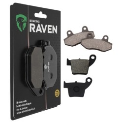 2 Kit plaquettes frein Megelli M 125  Avant et Arrière 011-176 - EBC FA86 et FA346 - Raven 103-133