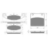 2 Kit plaquettes frein Suzuki GSX 250F  Avant et Arrière 013-016 - EBC FA129 et FA63 - Raven 103-134