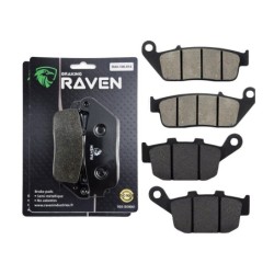 2 Kit plaquettes frein Honda VTR 250 Interceptor  Avant et Arrière 014-020 - EBC FA196/226 et FA140 - Raven 103-136