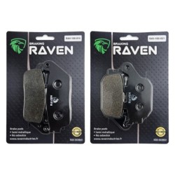 2 Kit plaquettes frein Honda VT 1300 Stateline  Avant et Arrière 014-021 - EBC FA196/226 et FA174 - Raven 103-137